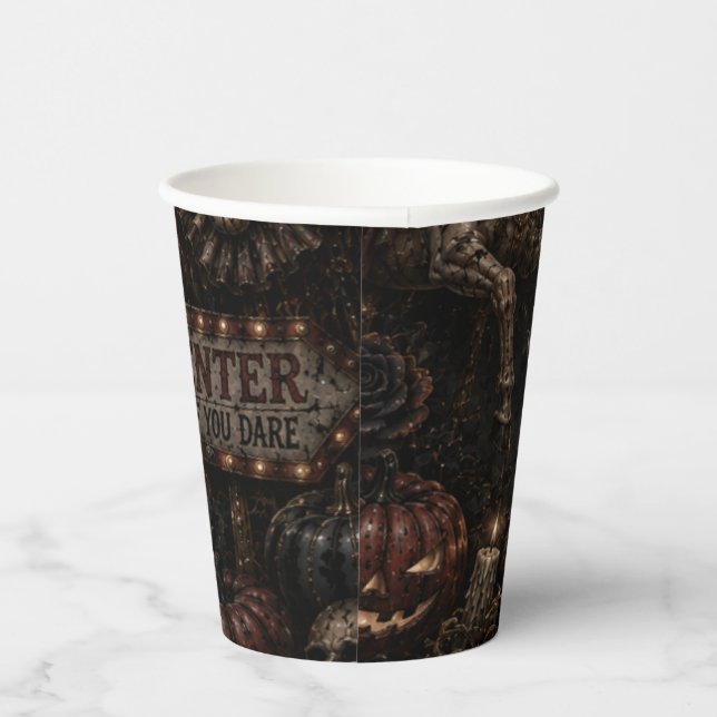 Vasos De Papel Gótico Halloween Espeluznante (Derecha)