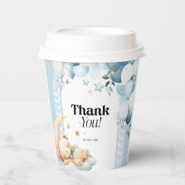 Vasos De Papel Gracias Blue Boy Baby Shower