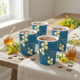 Vasos De Papel Gracias por Bee-ing Here Paper cup