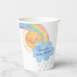 Vasos De Papel Gracias Sunshine Rainbow Baby Shower