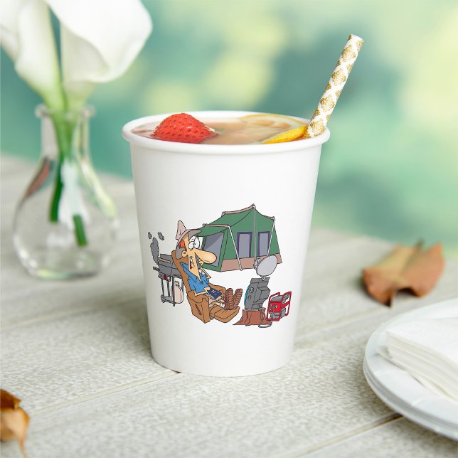 Vasos De Papel Gracioso glamping Personalizado de lujo camping (Subido por el creador)