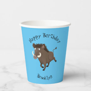Vasos De Papel Gracioso ilustracion de personalizado de afeitar d