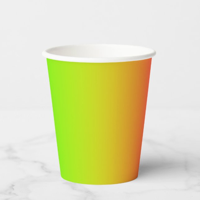 Vasos De Papel Gradiente Tutti Frutti (Anverso)