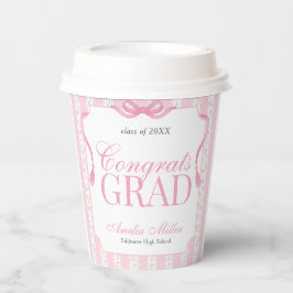 Vasos De Papel Graduación de Floral Rosa