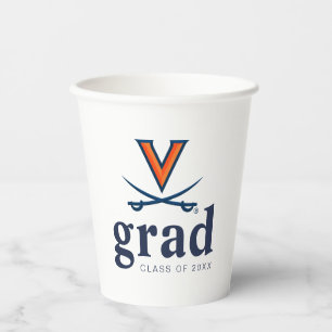 Vasos De Papel Graduación de la Universidad de Virginia