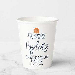 Vasos De Papel Graduación de la Universidad de Virginia