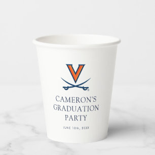 Vasos De Papel Graduación de la Universidad de Virginia