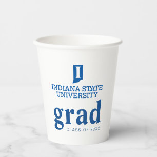 Vasos De Papel Graduación de la Universidad Estatal de Indiana