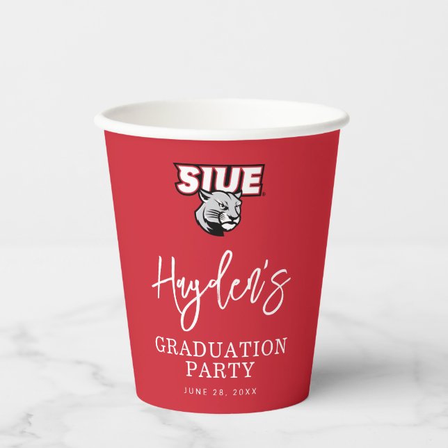 Vasos De Papel Graduación de SIUE (Anverso)