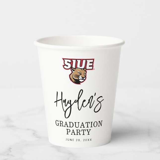Vasos De Papel Graduación de SIUE (Anverso)