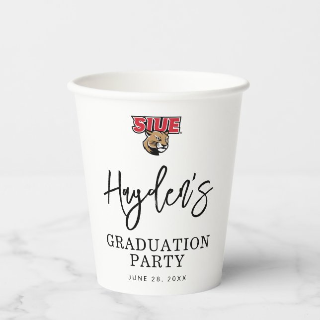 Vasos De Papel Graduación de SIUE (Anverso)