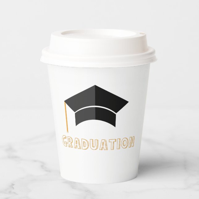 Vasos De Papel graduación elegante (Anverso)