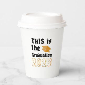 Vasos De Papel graduación elegante