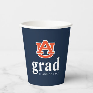 Vasos De Papel Graduación en la Universidad Auburn - Tigres Aubur