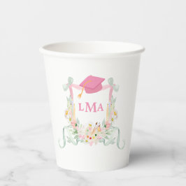 Vasos De Papel Graduación en monograma de artista