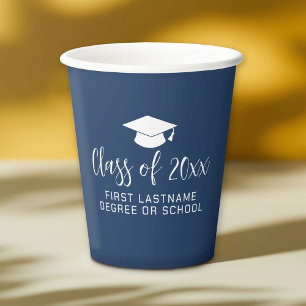 Vasos De Papel Graduación Parte Clase de la Marina de Apelación d