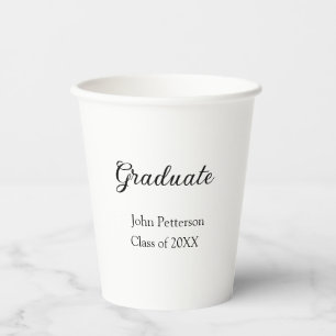 Vasos De Papel Graduado de 20XX graduación mínima simple