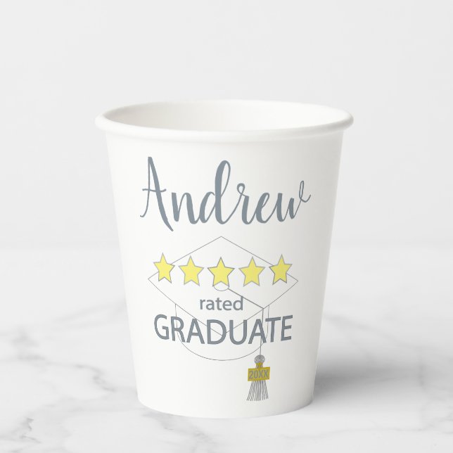 Vasos De Papel Graduado De 5 Estrellas (Anverso)