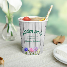 Vasos De Papel Graduation Garden Party