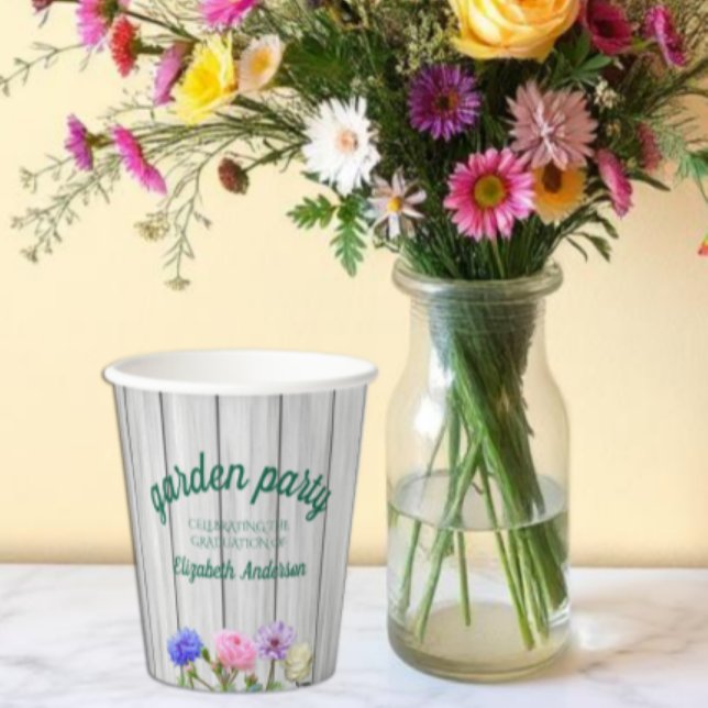 Vasos De Papel Graduation Garden Party (Subido por el creador)