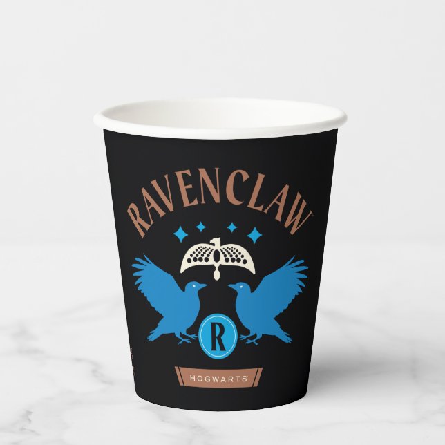 Vasos De Papel Gráfico de Diadem de doble águila RAVENCLAW™ House (Anverso)