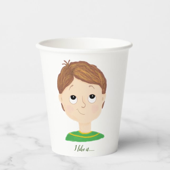 Vasos De Papel Gráfico de emociones de mis sentimientos (Anverso)