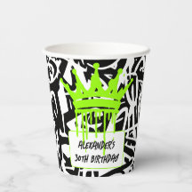 Grafiti de moda Urbano Crown Green Black