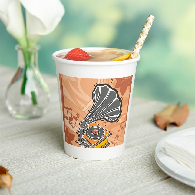 Vasos De Papel Gramófono (Subido por el creador)