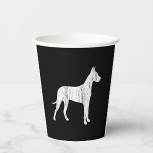 Vasos De Papel Gran Dueño de perro de danés regalo animal de cose