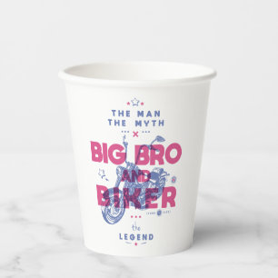 Vasos De Papel Gran hermano y ciclista el hombre el mito la leyen