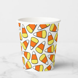 Vasos De Papel Gran Naranja Amarillo de Halloween y maíz de dulce