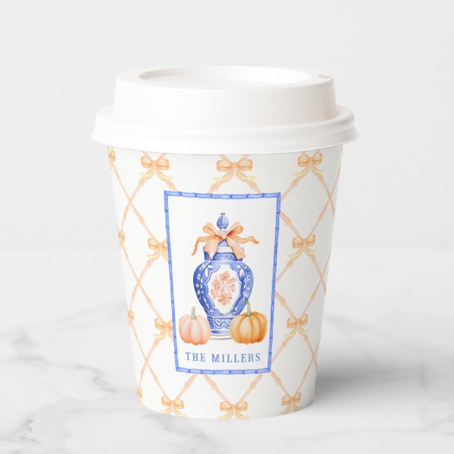 Vasos De Papel Grandmillennial Chinoiserie Ginger Jar (Anverso)