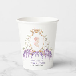 Vasos De Papel Grandmillennial Wisteria Baby Shower