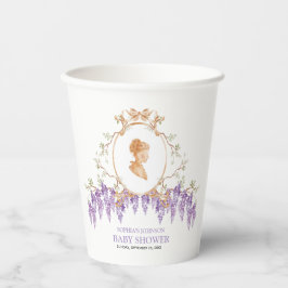 Vasos De Papel Grandmillennial Wisteria Baby Shower