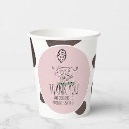 Vasos De Papel Granja de Vaca Divertida Cumpleaños de Animales Ro