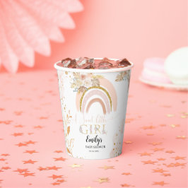 Vasos De Papel Grasa Boho Rainbow Pampas Gracias Baby Shower