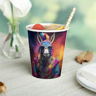 Vasos De Papel Grasas azules de burro