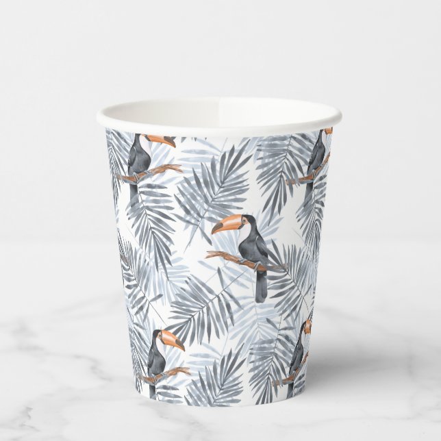 Vasos De Papel Gray Toucan (Izquierda)