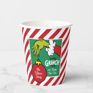 Vasos De Papel Grinch Adorno Personalizado