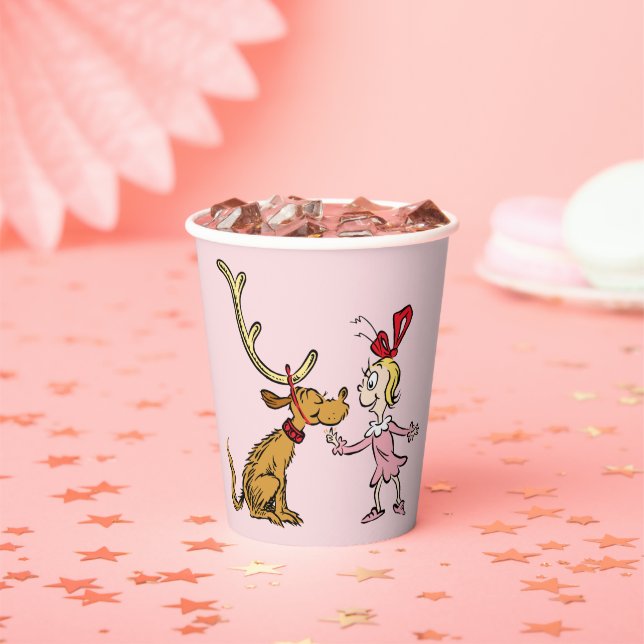 Vasos De Papel Grinch | Max & Cindy Lou Who (in situ)