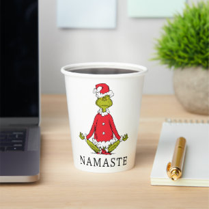 Vasos De Papel Grinch Namaste Santa Claus
