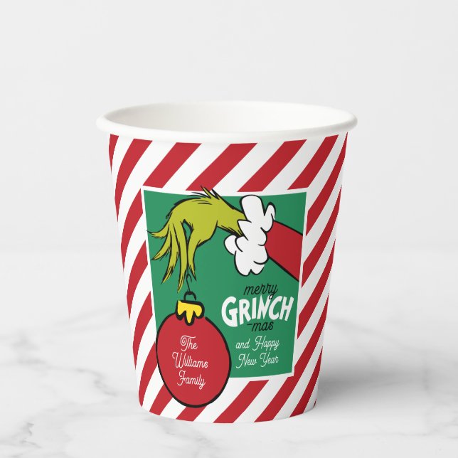 Vasos De Papel Grinch | Personalized Ornament (Anverso)
