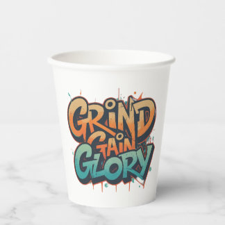 Vasos De Papel Grind, Gain, Gloria