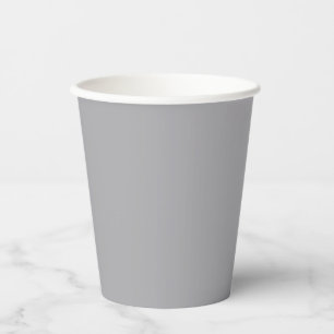 Vasos De Papel Gris plateado