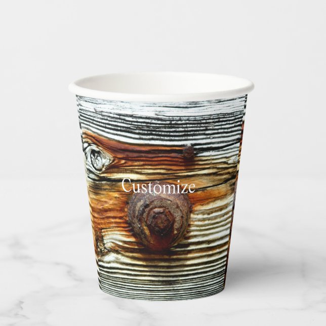 Vasos De Papel Gris rusto a la deriva Thunder_Cove (Anverso)