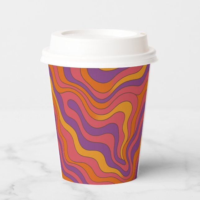 Vasos De Papel Groovy Birthday Paper Cups (Anverso)