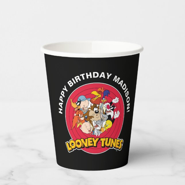 Vasos De Papel Grupo de caracteres LOONEY TUNES™ | Cumpleaños (Izquierda)