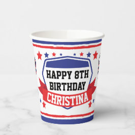 Vasos De Papel Guerreras Ninja Chicas de cumpleaños Cuadros de pa