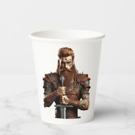 Vasos De Papel Guerrero con espada