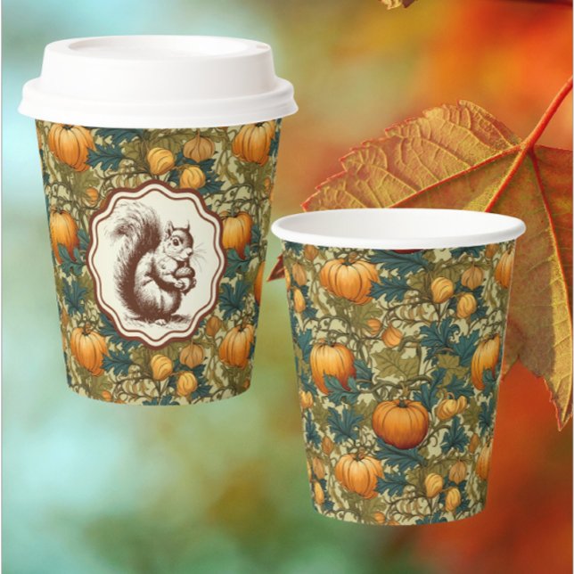 Vasos De Papel Guillermo Morris Calabaza Cuchara de papel de ardi (Autumn entertaining made easy!)